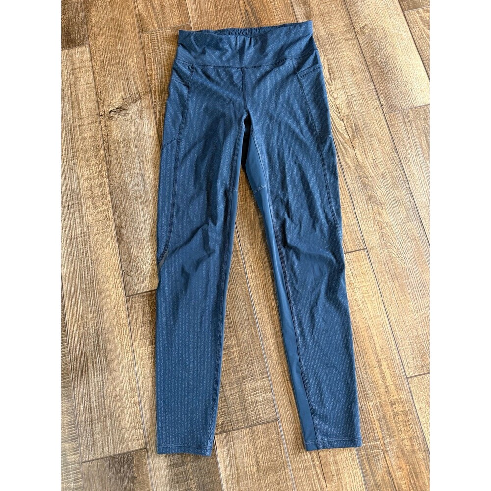 Sweaty Betty The Zero Gravity Full Length Leggings Sz. Small Dark Blue Shimmer